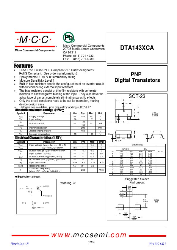 DTA143XCA