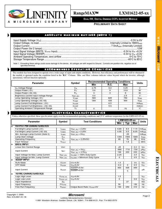 LMX1622-05-02