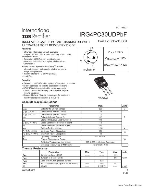 IRG4PC30UDPBF