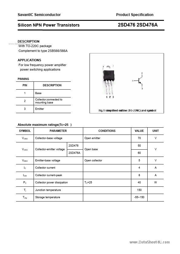 2SD476A