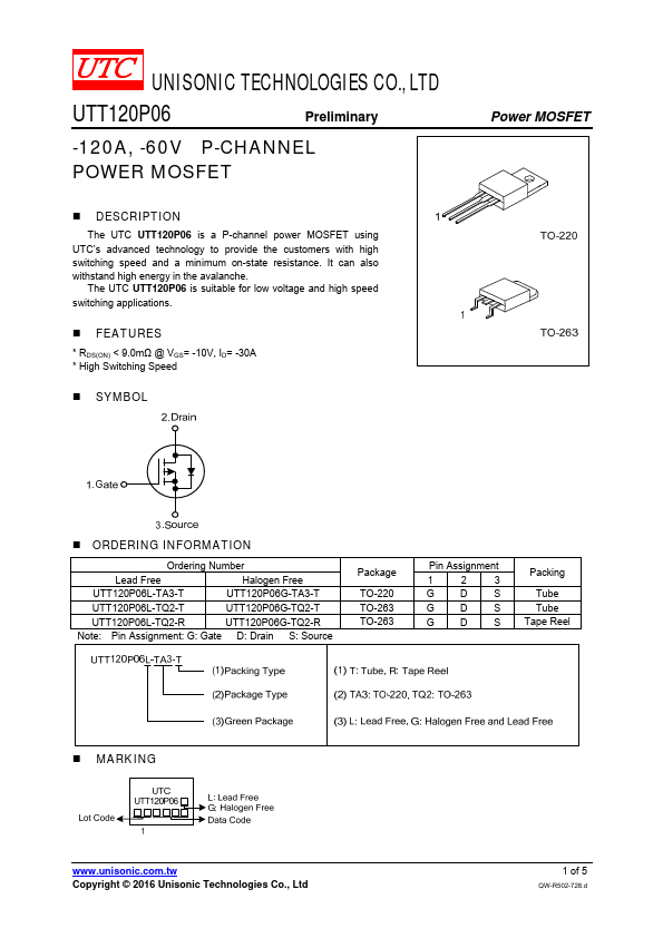 UTT120P06