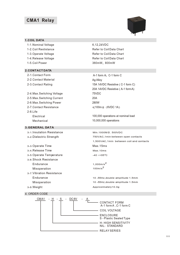 CMA1-DC24V