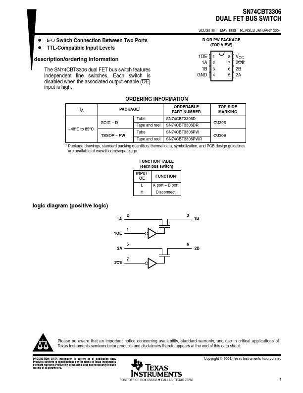 SN74CBT3306