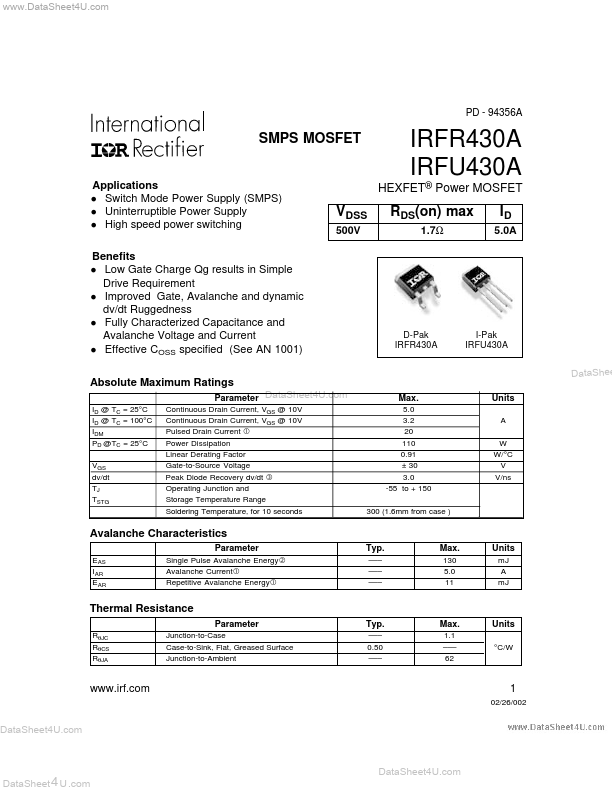 IRFU430A