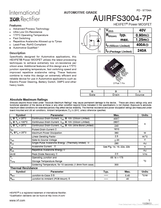 AUIRFS3004-7P