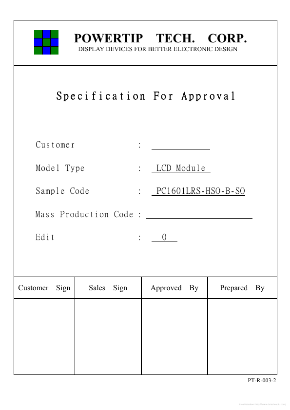 PC1601LRS-HSO-B-SO