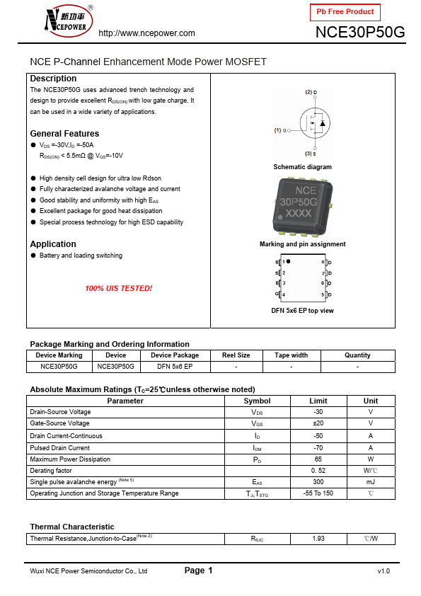 NCE30P50G