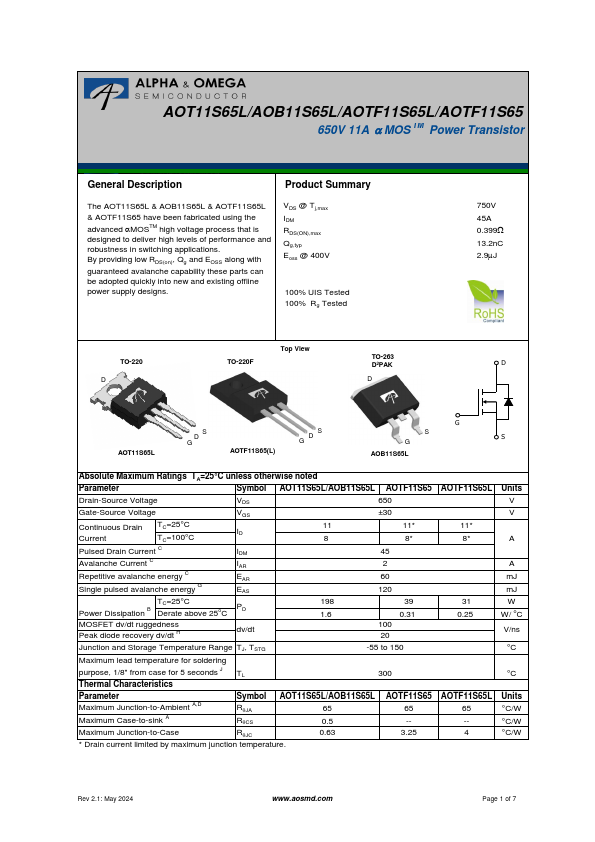 AOTF11S65