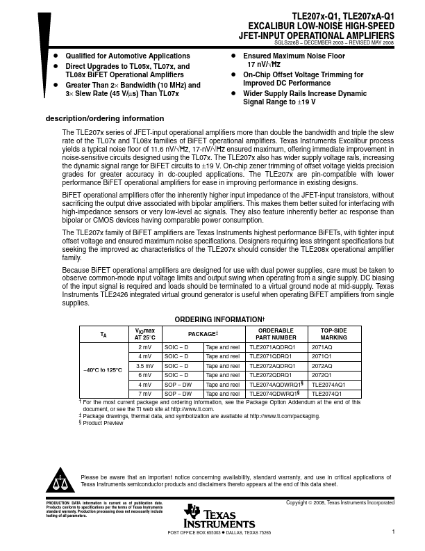 TLE2072-Q1