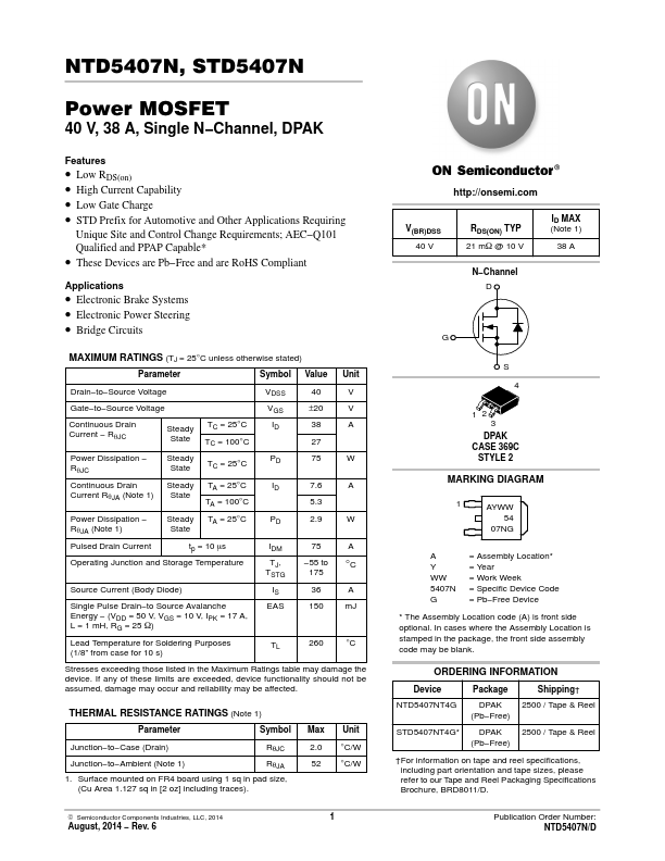 STD5407NT4G