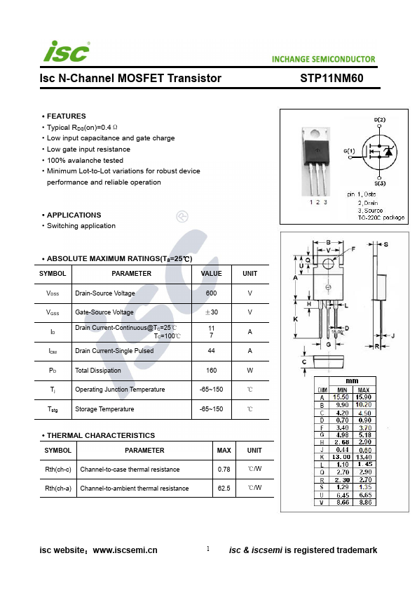 STP11NM60