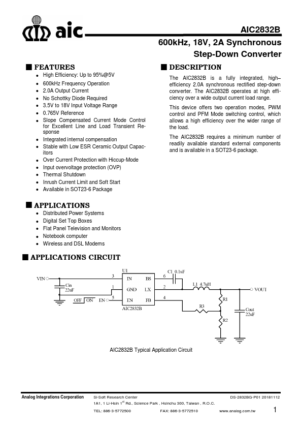 AIC2832B