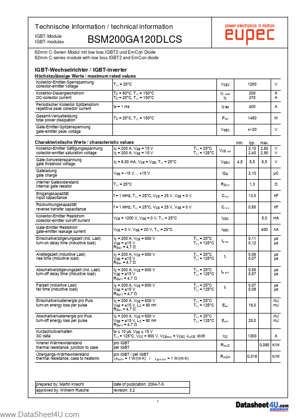 BSM200GA120DLCS