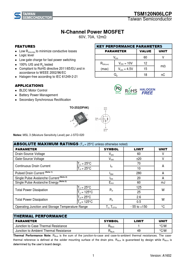 TSM120N06LCP