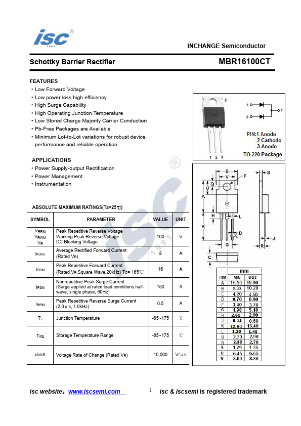 MBR16100CT