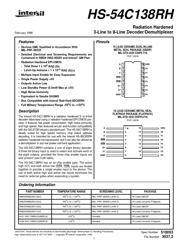 HS9-54C138RH