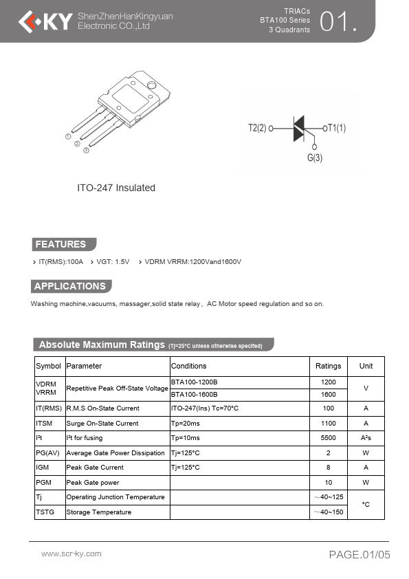 BTA100-1200B