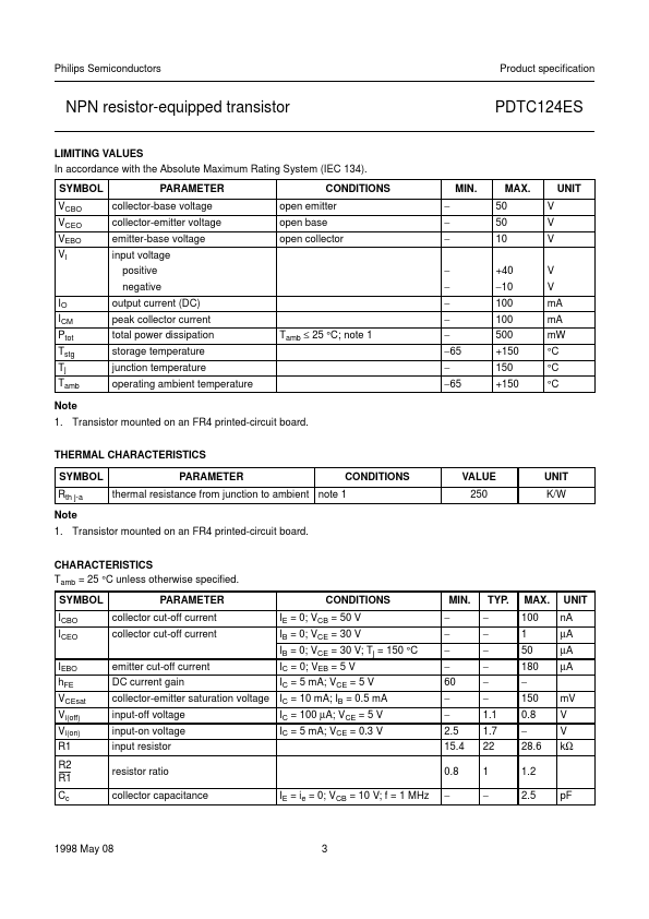 PDTC124ES