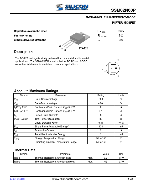 SSM02N60P