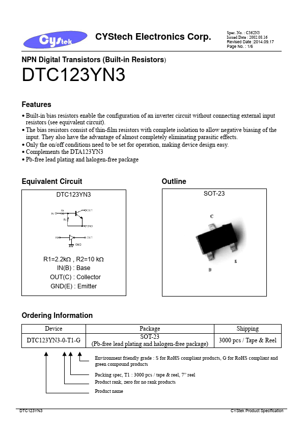 DTC123YN3