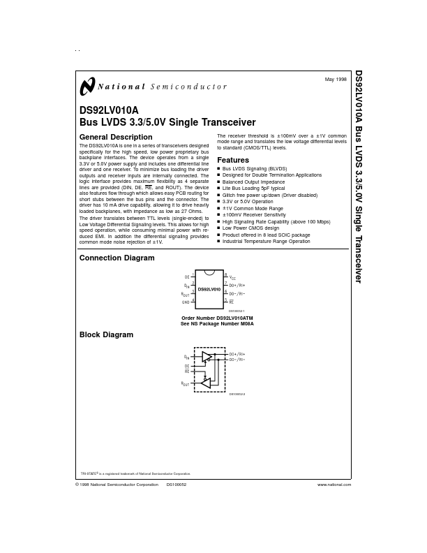 DS92LV010A