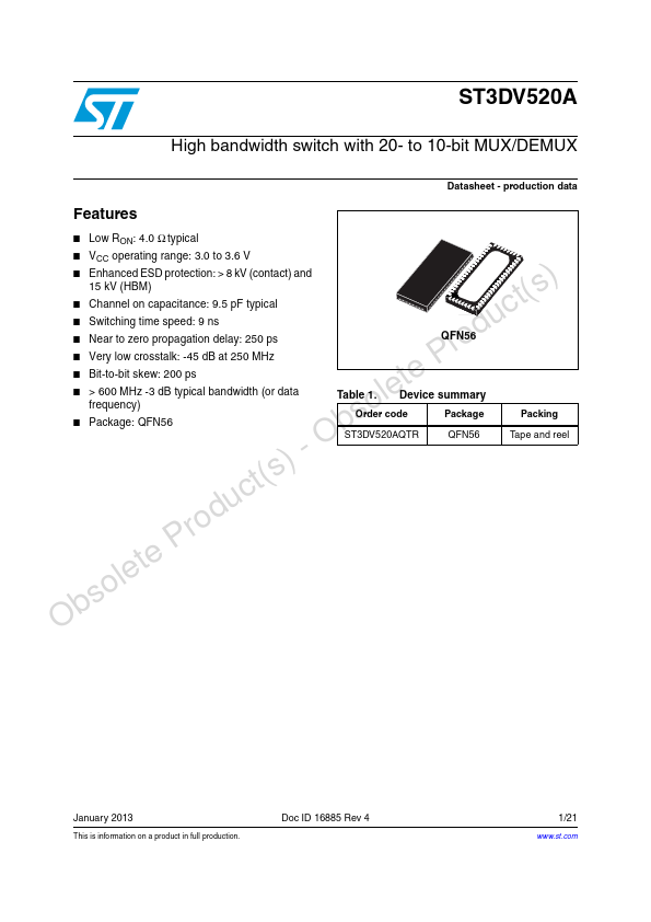 ST3DV520A