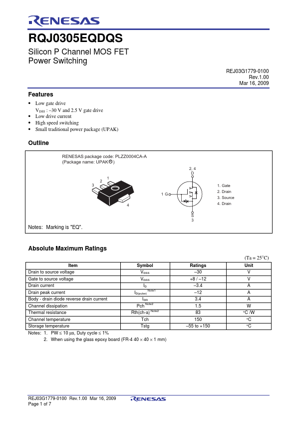 RQJ0305EQDQS