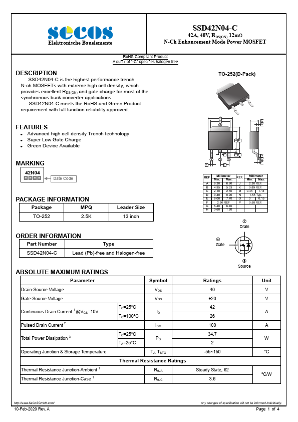 SSD42N04-C