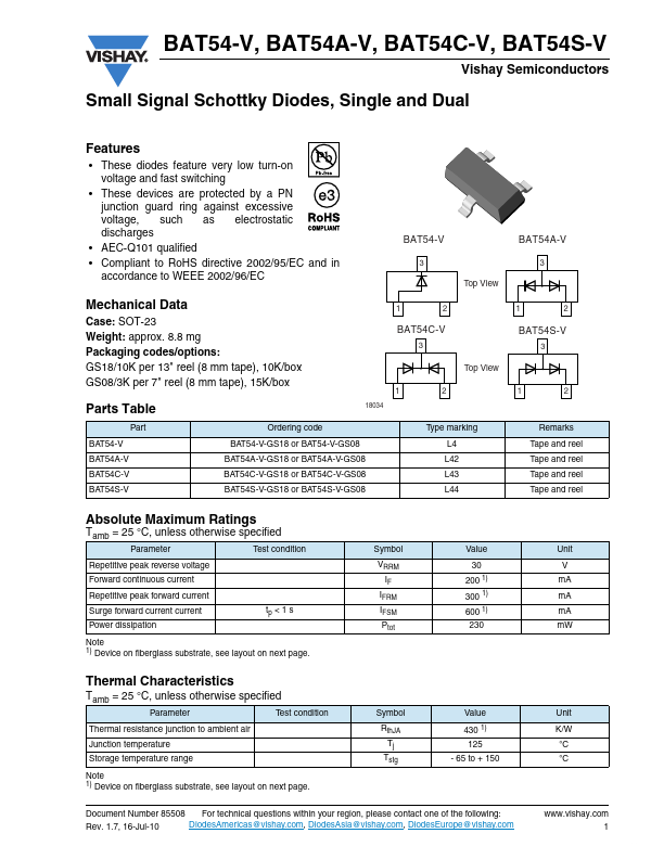 BAT54S-V