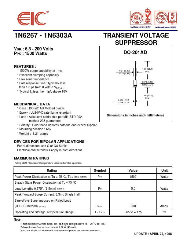 1N6291A