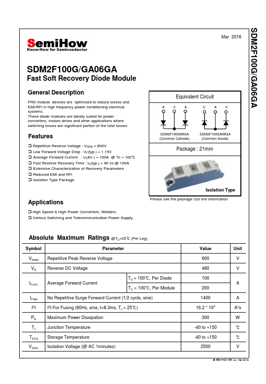 SDM2F100G06GA