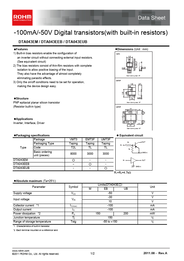 DTA043EUB