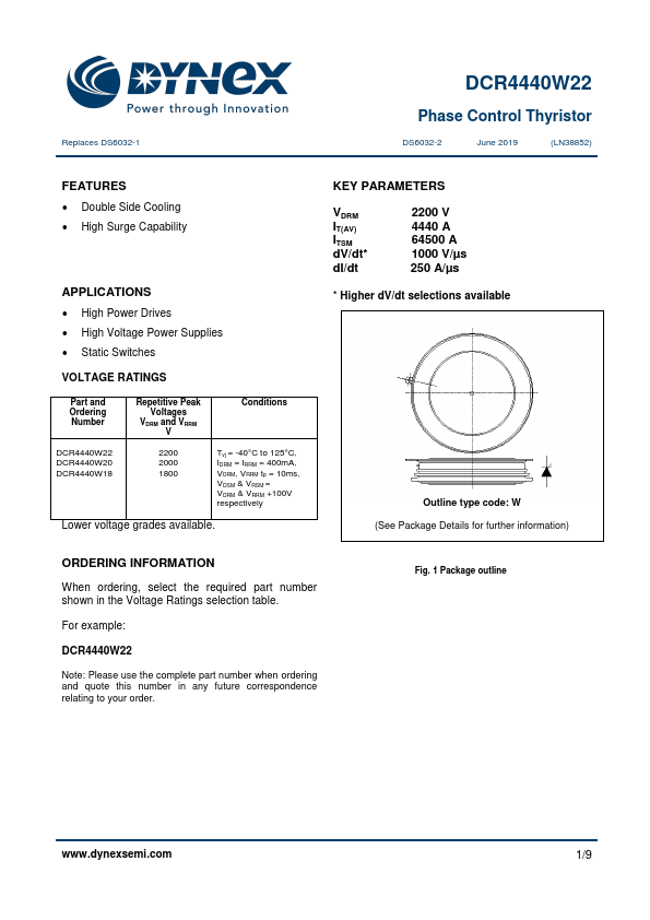 DCR4440W22