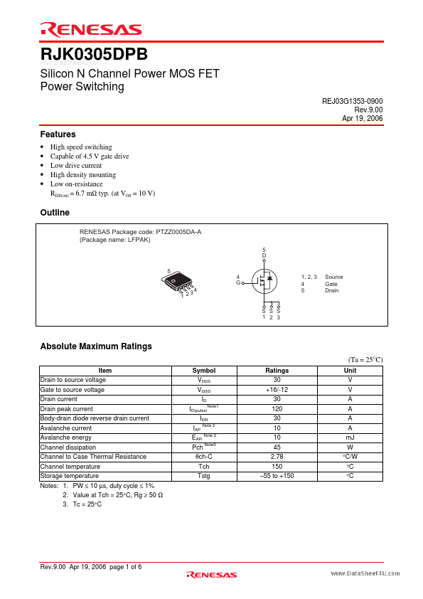 RJK0305DPB