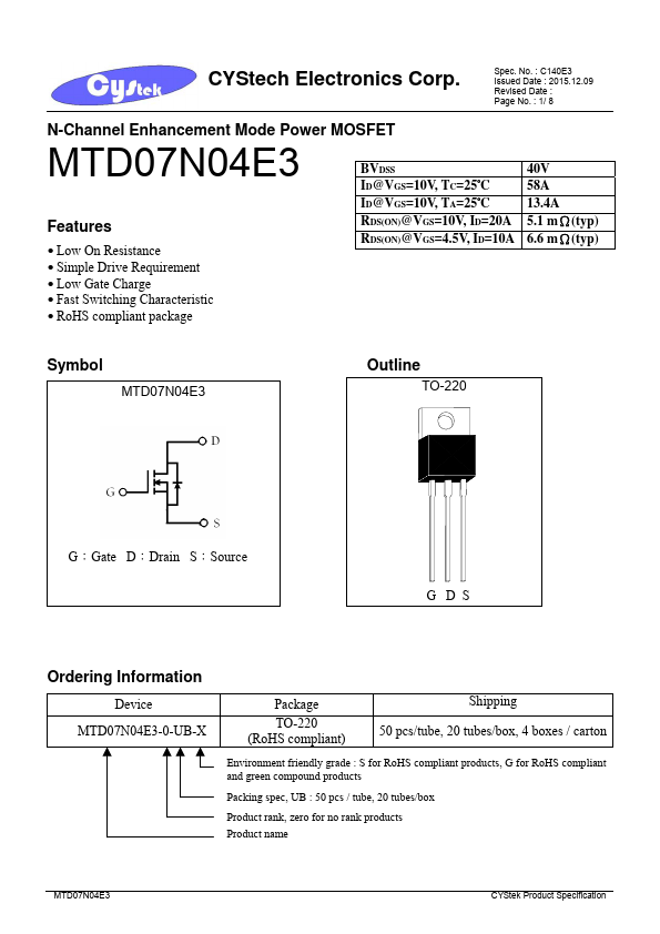 MTD07N04E3