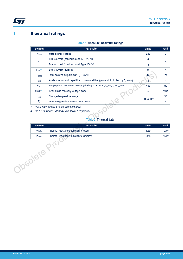 STP5N95K3