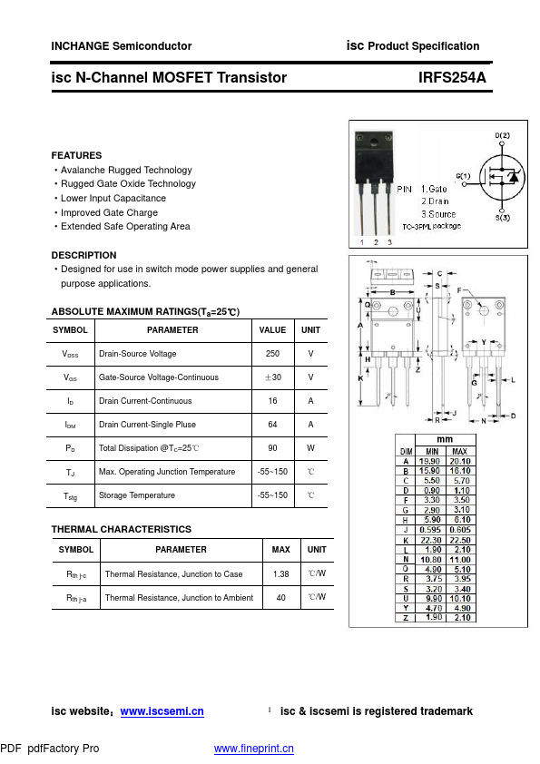 IRFS254A