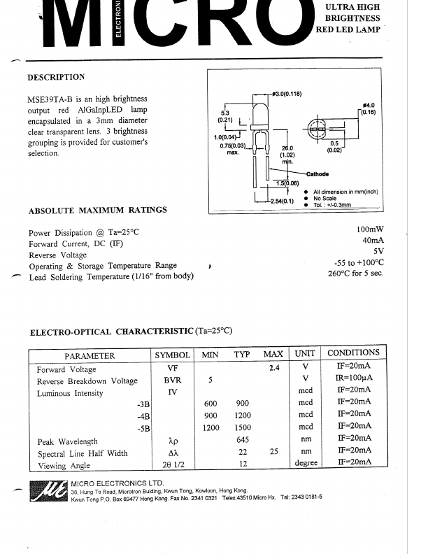 MSE39TA-B