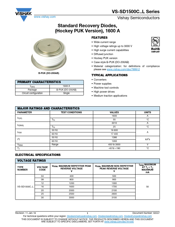 VS-SD1500C25L