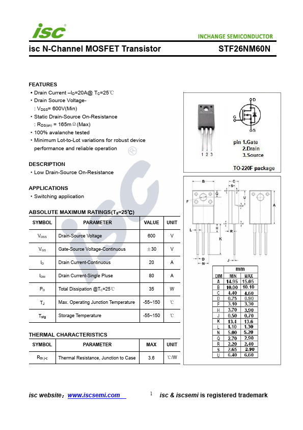 STF26NM60N