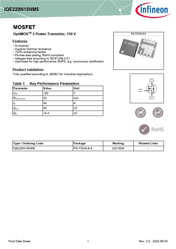 IQE220N15NM5