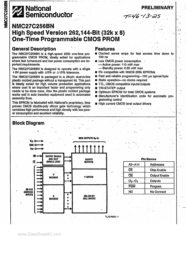 NMC27C256BN