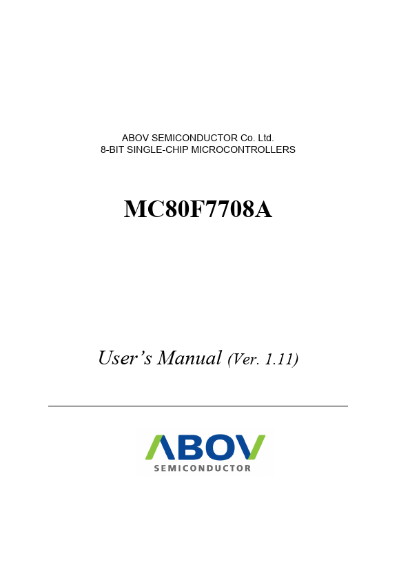 MC80F7708A