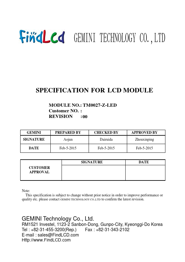 TM0027-Z-LED