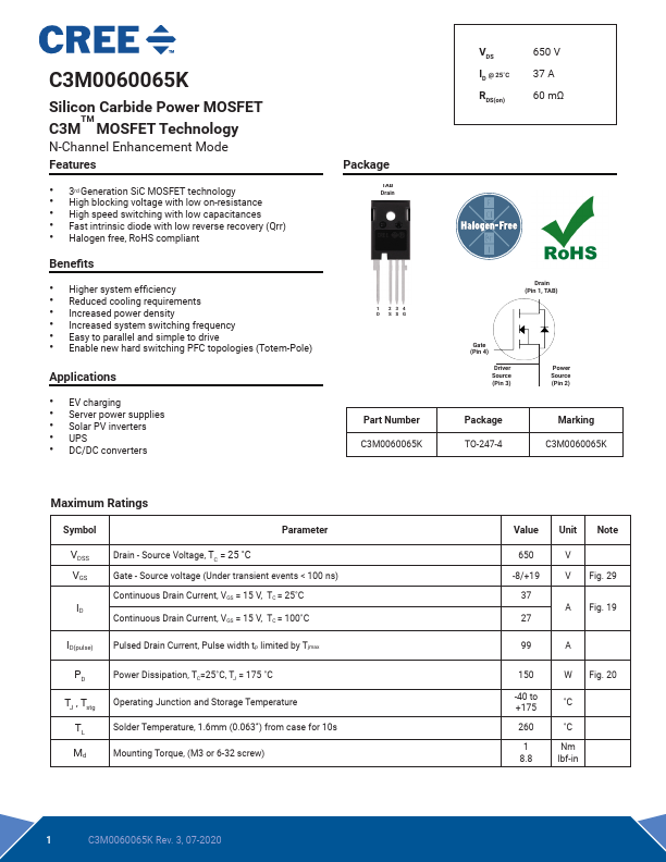 C3M0060065K