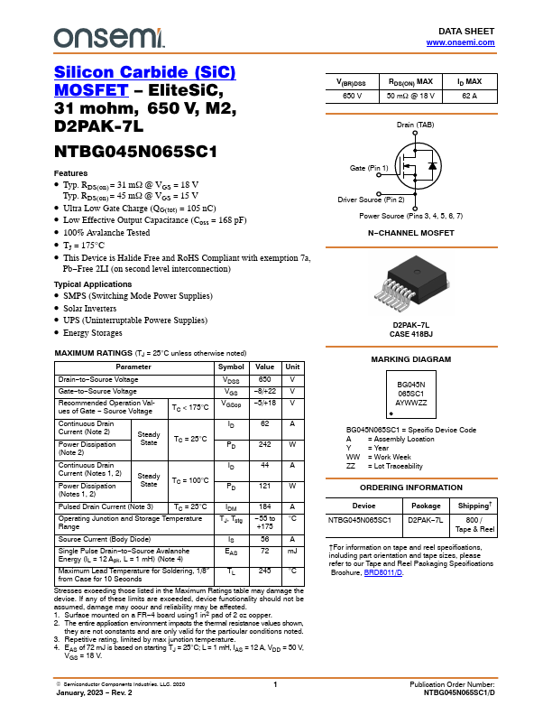 NTBG045N065SC1