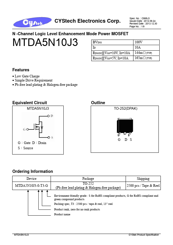 MTDA5N10J3