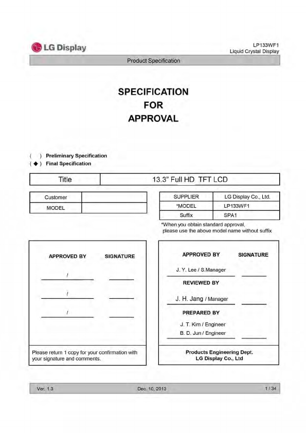 LP133WF1-SPA1