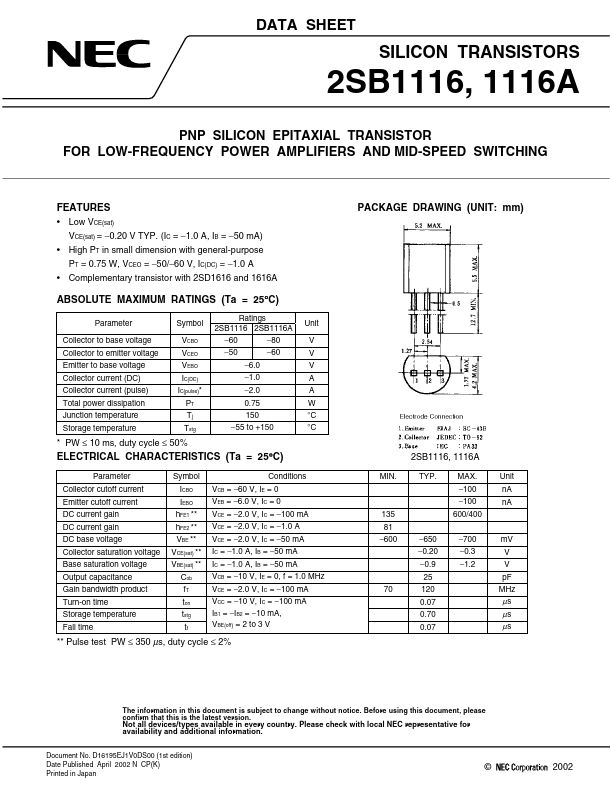 2SB1116A