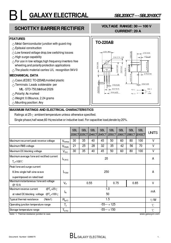 SBL2060CT